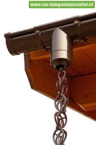 Alternatief voor RWA/ afvoerbuis: de regenketting set!, Pvc, 2 tot 4 meter, Ophalen of Verzenden, Zo goed als nieuw