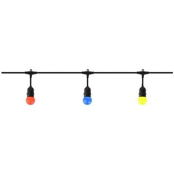 Prikkabel E27 - 10 Fittingen - 10 Meter - Zwart, Ophalen of Verzenden, Nieuw