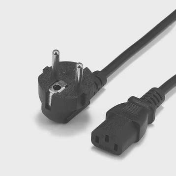 EU Power Kabel IEC C13 Verlengsnoer - 1.2m, 1.5m, 2m, 3m - V, Verzenden, Nieuw