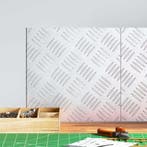 vidaXL Trap Tread Vierkant 2 pcs Zilver 30 x 30 cm Aluminium, Doe-het-zelf en Verbouw, Ladders en Trappen, Verzenden, Nieuw
