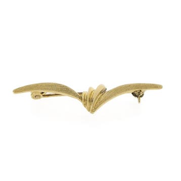 Vintage gouden fantasiebroche, Ophalen of Verzenden, Gebruikt, Goud, Goud