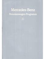 1983 MERCEDES BENZ PROGRAMMA BROCHURE DUITS, Boeken, Nieuw, Author