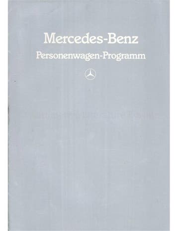 1983 MERCEDES BENZ PROGRAMMA BROCHURE DUITS, Nieuw, Author