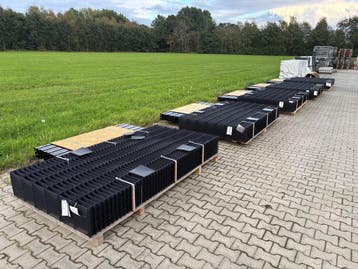 Dubbelstaaf hekwerk 6/5/6 met palen nieuw, Ophalen, Nieuw, IJzer, Dubbelstaafmat hekwerk