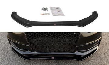 Voorspoiler Audi S4 / A4 S-Line B8 FL V.2 Glanzend Zwart, Ophalen of Verzenden, Nieuw