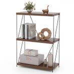 Boekenkast - Boekenrek - Wandkast - 61x30x85 cm - Bruin - CO, Verzenden, Zo goed als nieuw