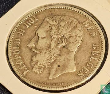 België 5 francs 1870, Postzegels en Munten, Munten | België, Verzenden, Losse munt, Goud