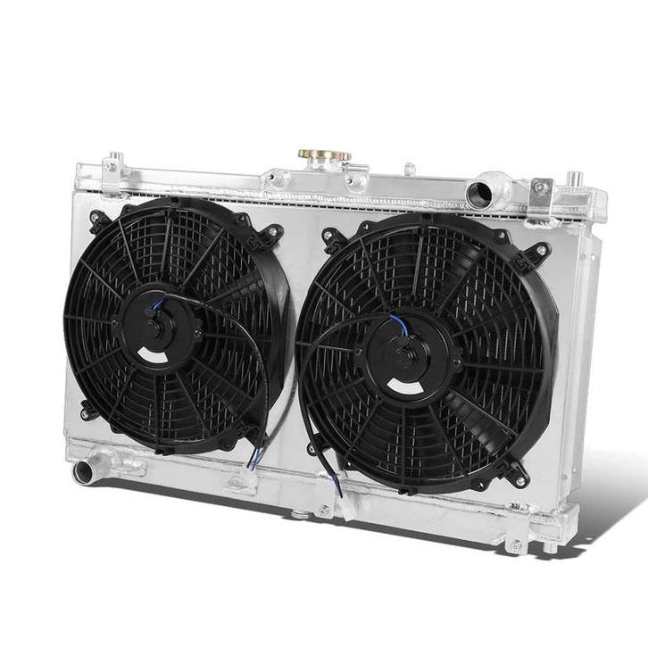 SK-Import Radiator met Shroud en Fans Zilver Mazda MX-5, Auto-onderdelen, Motor en Toebehoren, Nieuw, Mazda, Ophalen of Verzenden