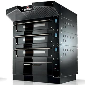 Modulaire Pizzaoven | BULL | Zwart | Elektrisch | 9x Ø30cm /, Verzenden, Nieuw in verpakking