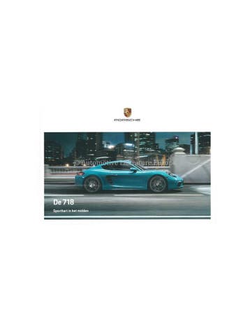 2020 PORSCHE 718 BOXSTER | 718 CAYMAN HARDCOVER BROCHURE, Boeken, Nieuw, Porsche, Author