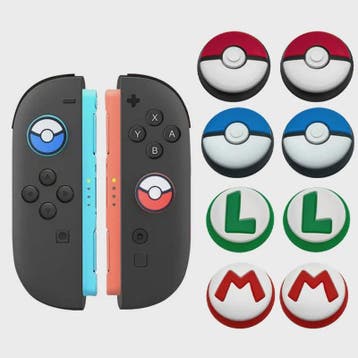 Schattige Joystick Grips voor Nintendo Switch: Mario, Pokémo, Spelcomputers en Games, Verzenden, Nieuw