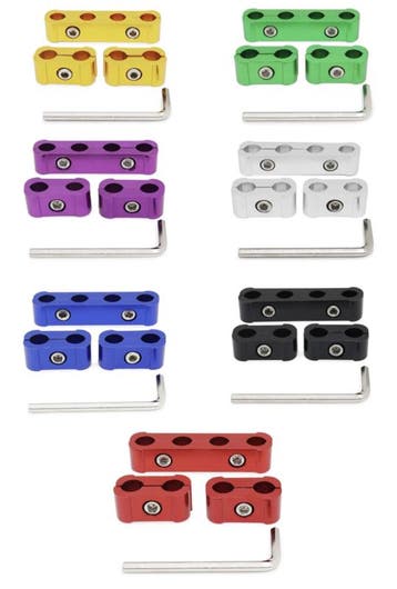 Aluminium bougiekabel houders div. Kleuren, Ophalen of Verzenden, Nieuw