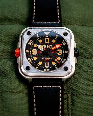 RGMT - Automatic - Sapphire - Square - Leather - NEW - Heren, Nieuw