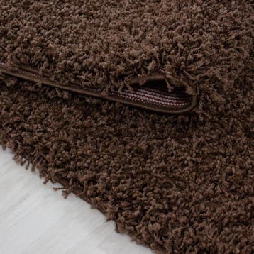 Hoogpolig Vloerkleed | Shaggy | Life | Bruin | 100x200 cm, Verzenden, Nieuw
