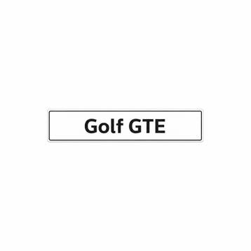 Kentekenplaat Golf GTE, Ophalen of Verzenden, Nieuw