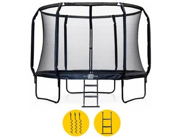 BLITS Urban trampoline - Ø 427 cm - Zwart, Verzenden, Nieuw