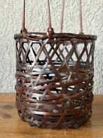 Vaas - Bamboe, Koper - Japan - mand met koperen bekleding