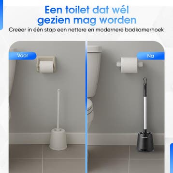 Nevana Luxe Toiletborstel met Houder - WC borstel -, Ophalen of Verzenden, Zo goed als nieuw