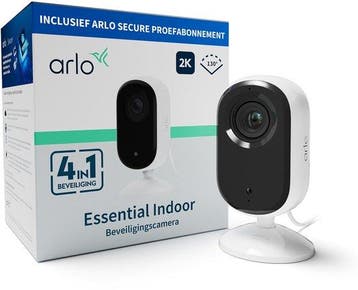 Arlo Essential2 2K beveiligingscamera voor binnen - 1, Ophalen of Verzenden, Zo goed als nieuw