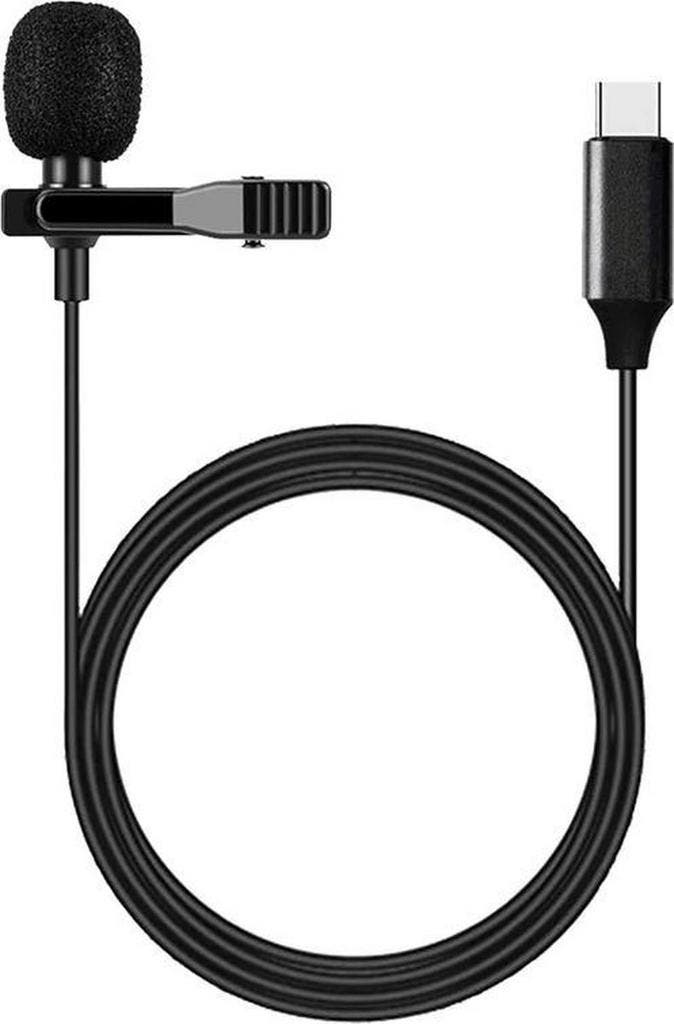 DrPhone PX2 Basic Lavalier USB-C Microfoon – Compacte Clip-O, Muziek en Instrumenten, Microfoons, Verzenden