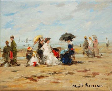 Camille Rousseau (XXI - Ombrelles sur la plage