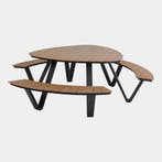 Arezzo picknickset driehoek polywood teaklook, Ophalen of Verzenden, Nieuw