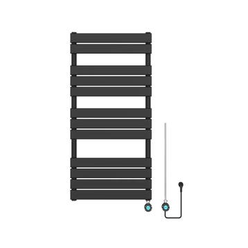 Elektrische designradiator Ella 150x60cm mat zwart 900W, Verzenden, Nieuw