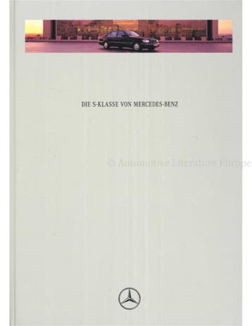 1995 MERCEDES BENZ S KLASSE BROCHURE DUITS, Boeken, Nieuw, Author