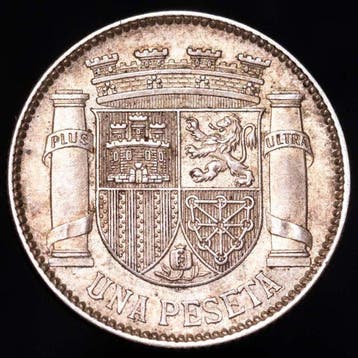 Spanje. Republica española. Peseta Madrid, 1933(*34)., Postzegels en Munten