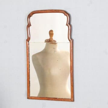 Soesterspiegel simpel en elegant noten ca 1790 No440421 Hoog, Antiek en Kunst, Ophalen of Verzenden