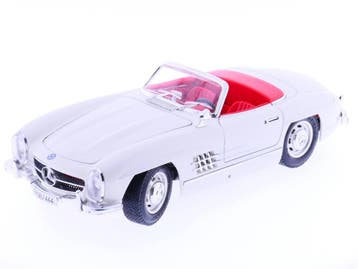 Schaal 1:18 Bburago 3023 Mercedes 300 SL 1957 #189, Ophalen of Verzenden, Gebruikt, Bburago