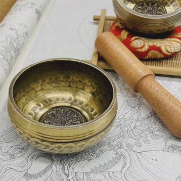 Handgemaakte Tibetaanse Klankschaal van Messing - Yoga, Medi, Witgoed en Apparatuur, Verzenden, Nieuw