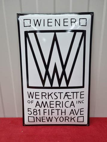 Wiener Werkstätte - Selte emaille-tafel Wiener Werkstätte