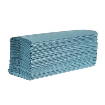 C-gevouwen handdoeken 1-laags blauw | (2850 vellen)  | (1..., Verzenden