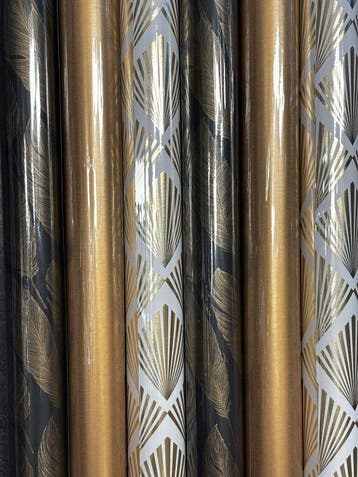 Kadopapier Goud Luxe Feest Assorti 6 rollen - Breedte 70 cm, Ophalen of Verzenden, Nieuw, Overige typen