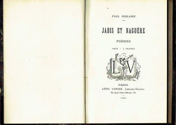 Verlaine, Paul - Jadis et naguère. Poésies. Édition