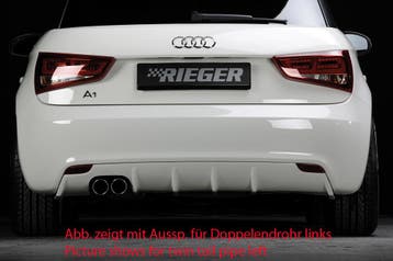 Rieger diffuser | geschikt voor Audi A1 8X | ABS, Auto-onderdelen, Carrosserie en Plaatwerk, Verzenden, Nieuw, Audi