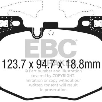 EBC 2021+ BMW G20 3-Series Bluestuff Front Brake Pads, Ophalen of Verzenden, Nieuw