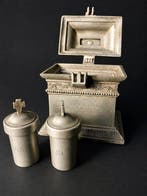 Oliepyxiden Saintes (3) - Tin - 1850-1900 - Cadeauset met