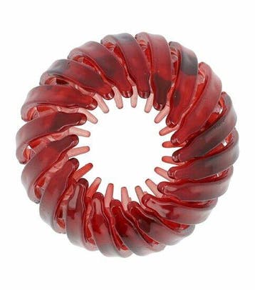 Haarspeld Haarklem – Vogelnest Knotklem – Kunststof – Rood, Nieuw