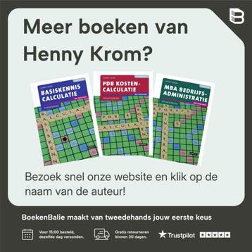 PDB bedrijfsadministratie met resultaat - Henny Krom, Boeken, Verzenden, Zo goed als nieuw, Henny Krom