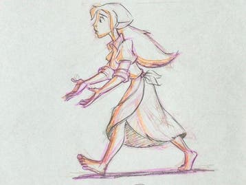 Walt Disney - Originele animatietekening van Jane, groot, Nieuw