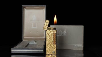 Dunill - Florentine Pattern Rollagas Lighter - Zonder, Nieuw