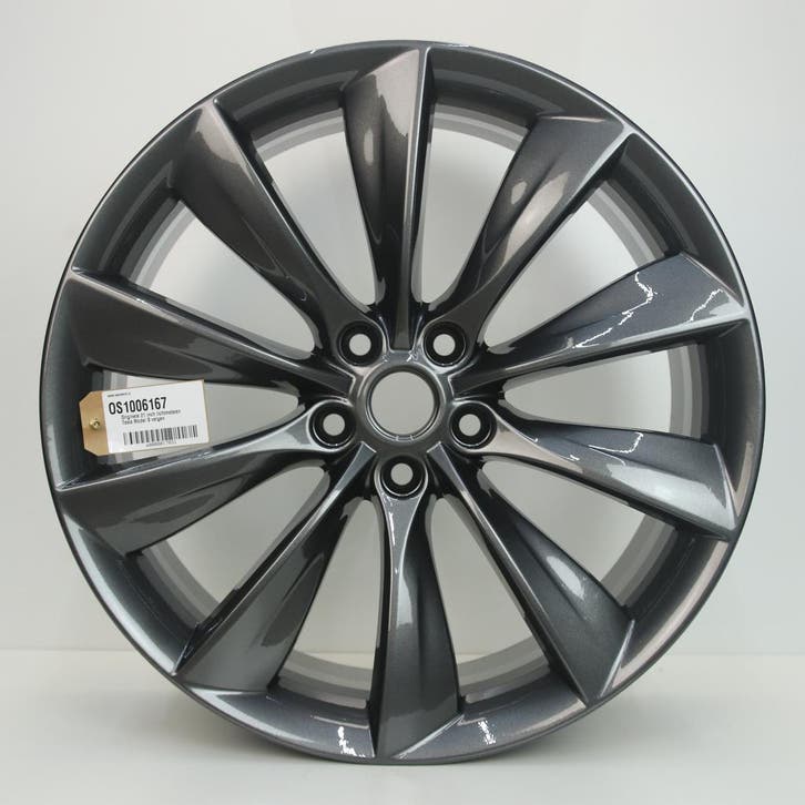 Originele velgen 21 inch Tesla Model S 5x120 *OS1006167*, Auto-onderdelen, Banden en Velgen, Velg(en), Gebruikt, 21 inch, Personenwagen