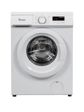 Swan SW75110W - Wasmachine - 7 kg - 1200 tpm - Energieklasse, Witgoed en Apparatuur, Ophalen of Verzenden, Nieuw, Voorlader, 85 tot 90 cm