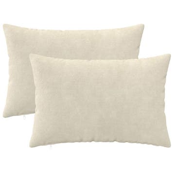 vidaXL Kussensloop 2 pcs HEERLEN Crèmekleurig 40 x 60 cm, Verzenden, Nieuw