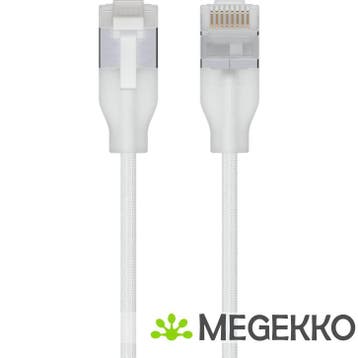 Ubiquiti UniFi Patch Cable CAT6a 8m Transparant Wit, Computers en Software, Pc- en Netwerkkabels, Verzenden, Nieuw