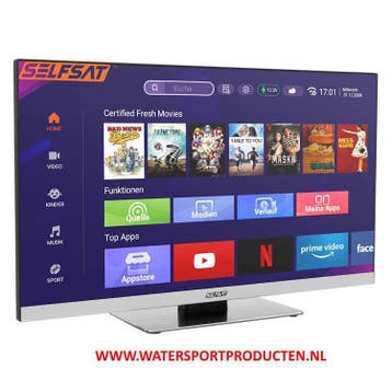 SELFSAT SMART LED TV 1260 (60cm/24), Caravans en Kamperen, Camper-accessoires, Verzenden, Nieuw