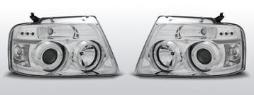 Koplampen Angel Eyes | geschikt voor Ford F150 MK11 2004-200, Verzenden, Nieuw, Ford