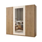Kledingkast Verdal – 4-Deurs incl. Spiegel, Verzenden, Nieuw